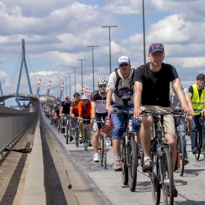 Sternfahrt Köhlbrandbrücke
